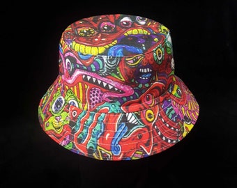 Psychedelic Art Festival Bucket Hat | SHRINE