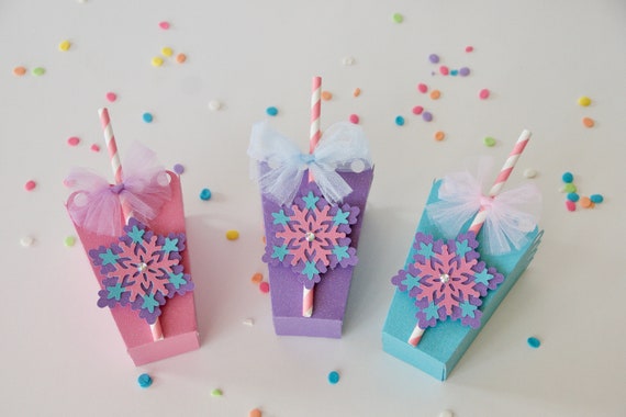Frozen Party Favor Boxes, Frozen Party Supplies, Frozen Party Favor, Set of 8, Favor Boxes, Birthday Party Favors, Frozen Party Decor Il_570xn