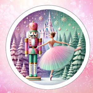 Nutcracker Sticker, Nutcracker Ballet Sticker, Ballet Gift, Waterproof Vinyl, Stocking Stuffer, Laptop, Kindle Sticker, Ballet Teacher Gift