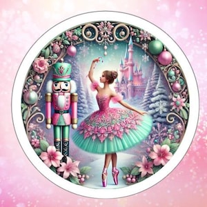 Nutcracker Sticker, Nutcracker Ballet Sticker, Ballet Gift, Waterproof Vinyl, Stocking Stuffer, Laptop, Kindle Sticker, Ballet Teacher Gift