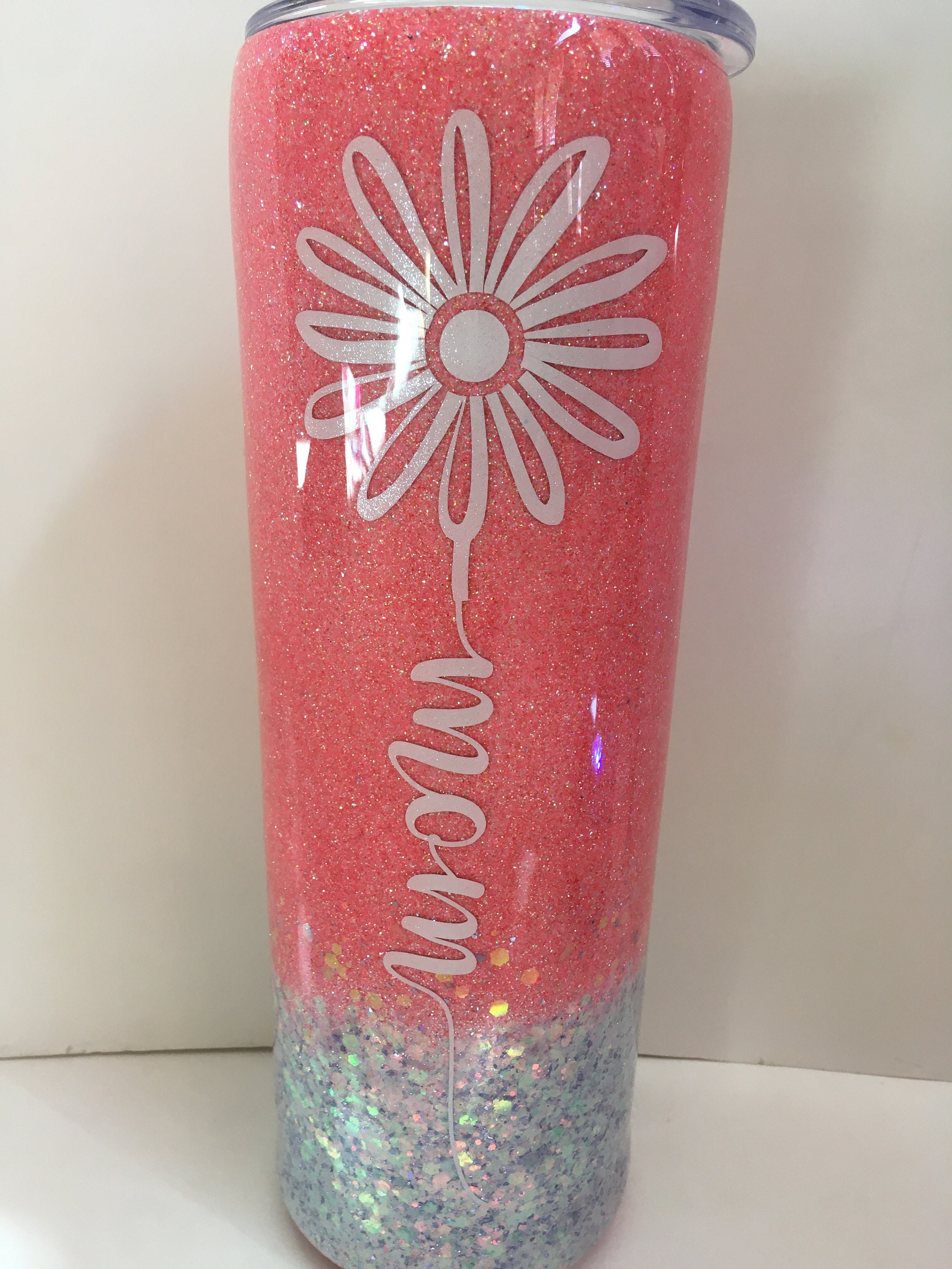 Personalized Daisy Tumbler For Women, Daisy Tumbler Cup Gifts For Her,  Daisy Gifts For Women, Daisy Tumbler Cup With Str