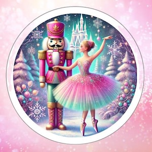 Nutcracker Sticker, Nutcracker Ballet Sticker, Ballet Gift, Waterproof Vinyl, Stocking Stuffer, Laptop, Kindle Sticker, Ballet Teacher Gift