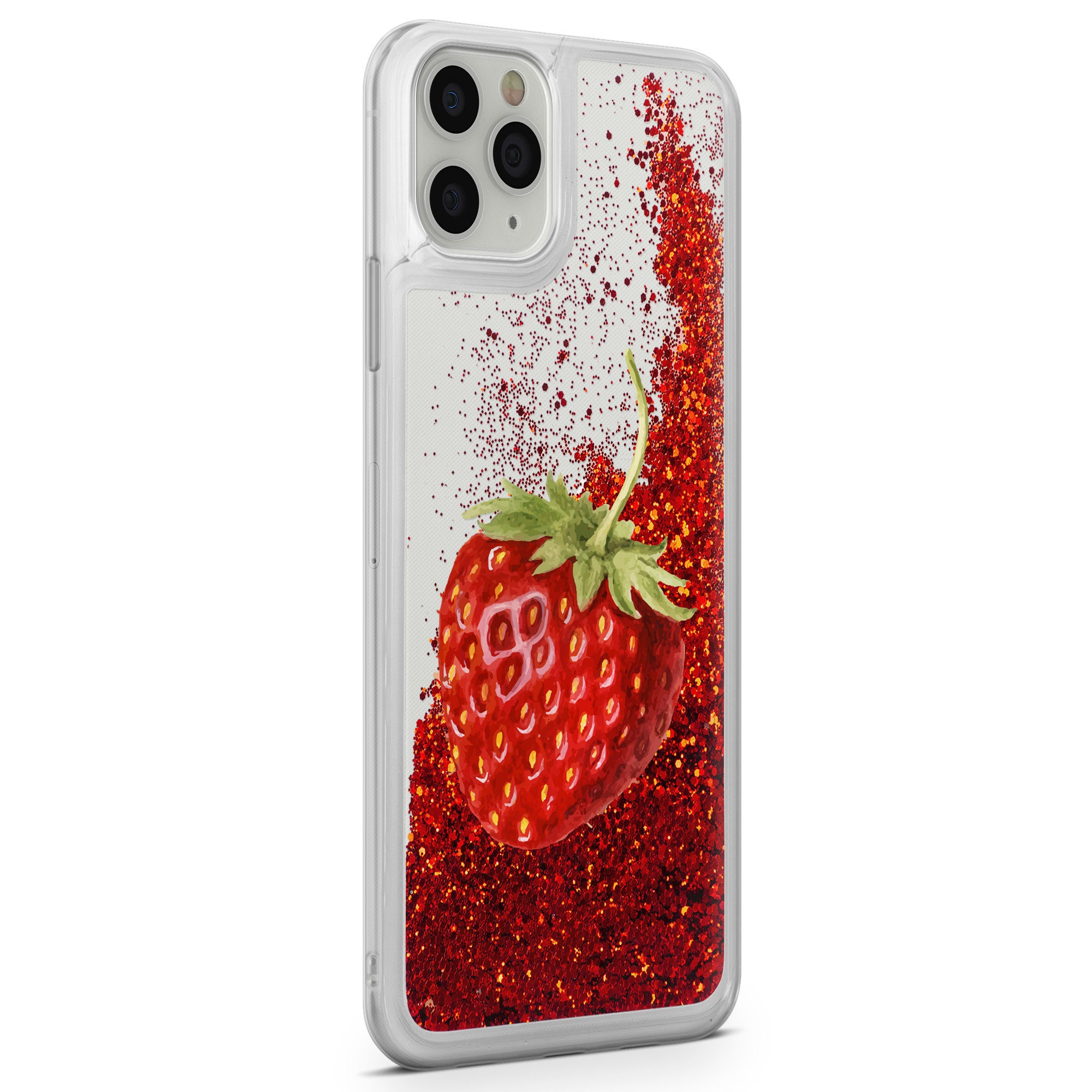 Red Glitter iPhone Case by NewburyBoutique