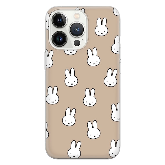 Miffy Rabbit Phone Case for iPhone 13 14 16 Pro, Pixel 9 Pro, Samsung A26 S24 FE, A36, S25 | Protective TPU Gel Cover with Playful Design