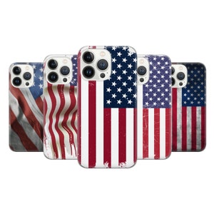 アメリカ国旗 携帯ケース アメリカ国旗カバー iPhone 14 13 12 Pro 11 XR 8 7、Samsung S23 S22 A73 A53 A13 A14 S21 Fe S20、Pixel 7 6A用