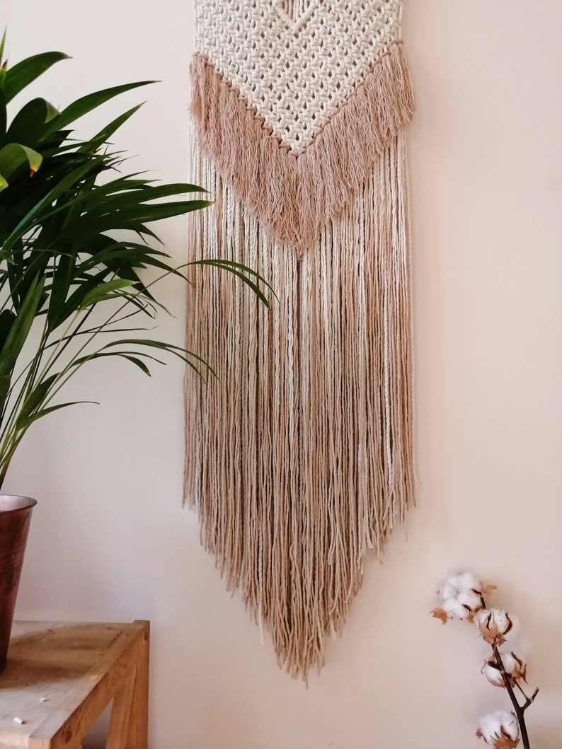 Extra Long Macrame Wall Hanging /large Modern Macrame / Boho Etsy