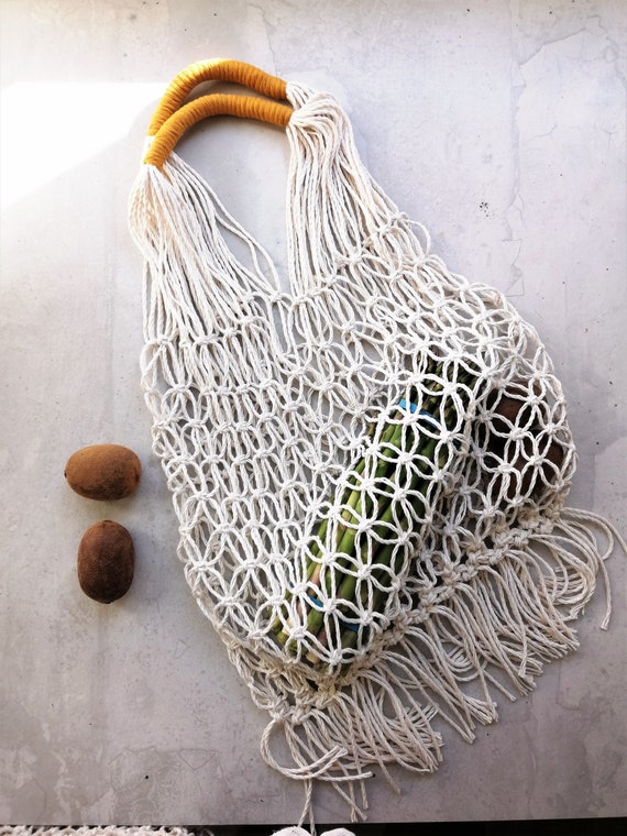 macrame net bag
