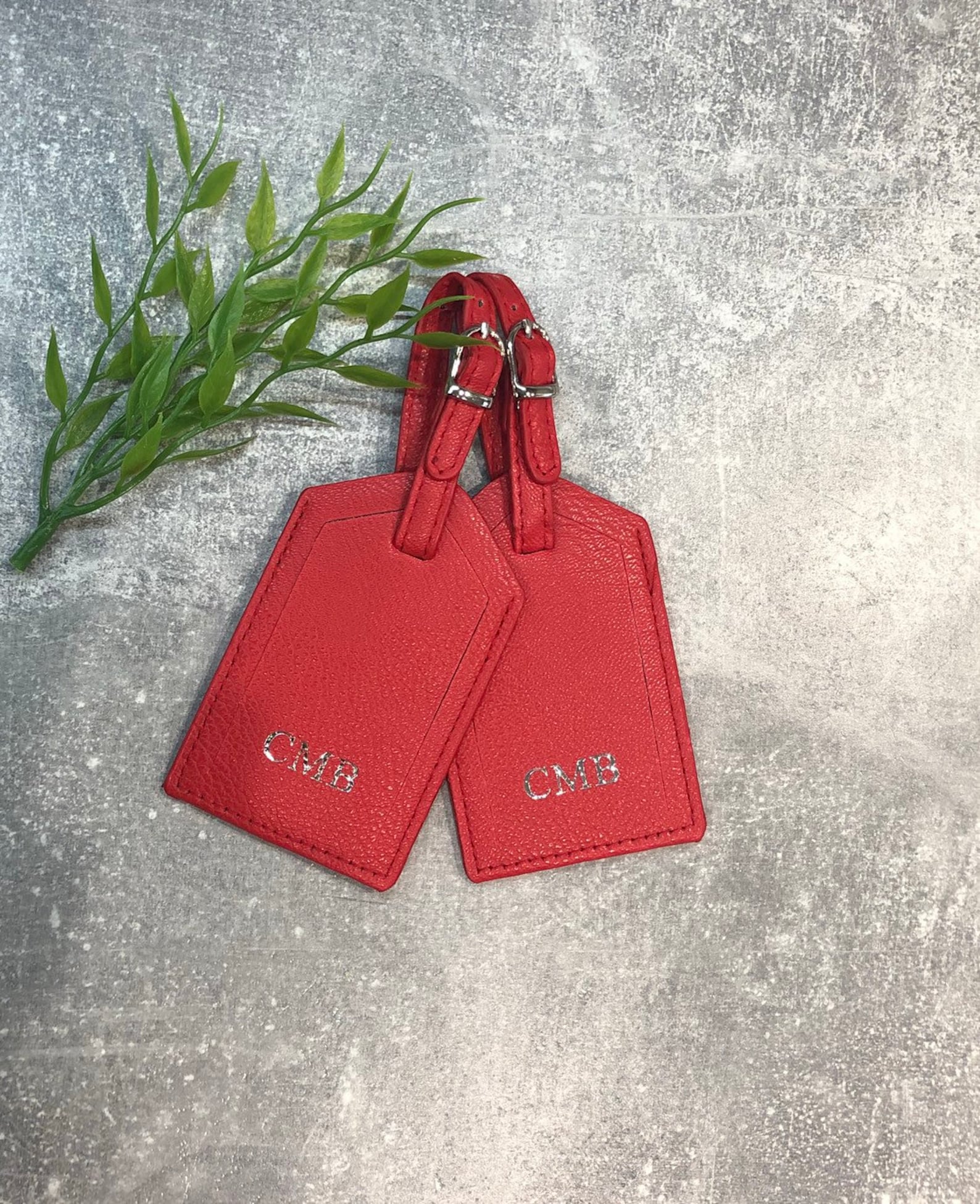 Personalised PU Leather Luggage Tags Wedding Gift Travel Etsy