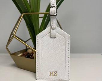 Personalised leather luggage tags | wedding gift | travel tags | travel accessories | Bag tag | Personalised with any name or initials