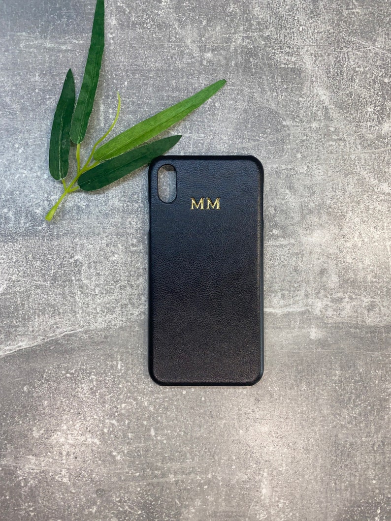 Iphone XS Max Pu Leather Case Personalised With Name or Etsy UK