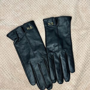 Personalized Leather Gloves: Monogrammed Ladies Gloves