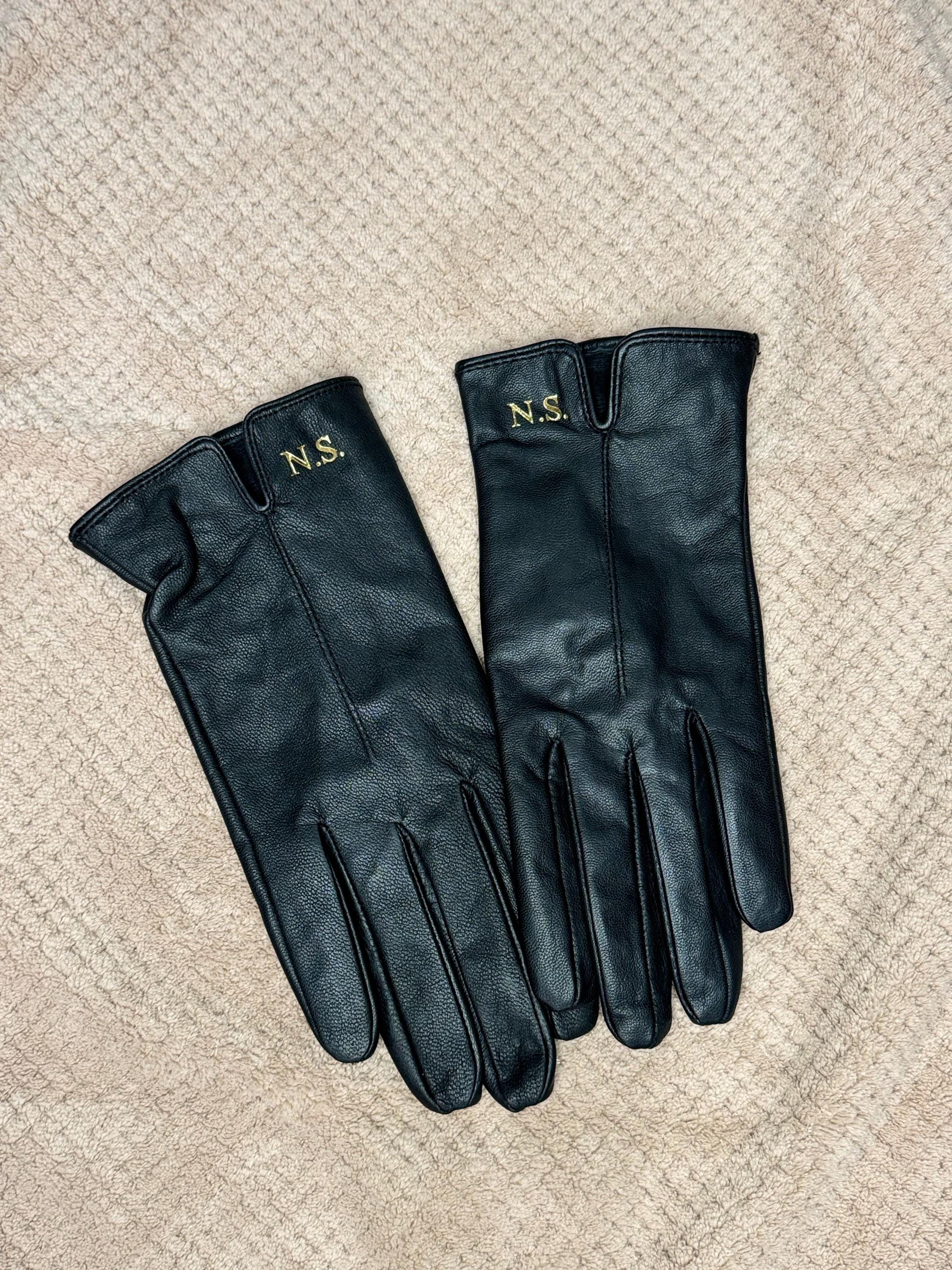 NEIGHBORHOOD Leather Emblem Gloves sizeM | ヤマダウェブコム