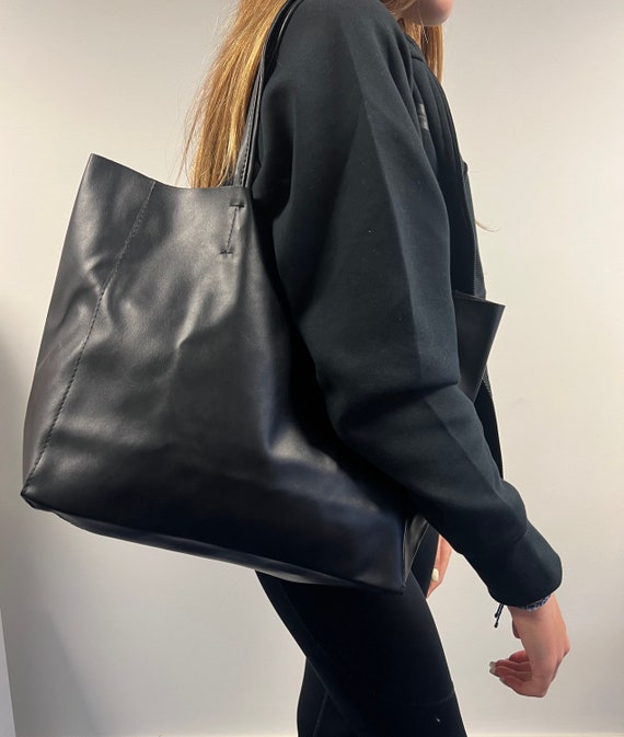 Buy HIDESIGN Black Womens Leather Tote Handbag | Shoppers Stop