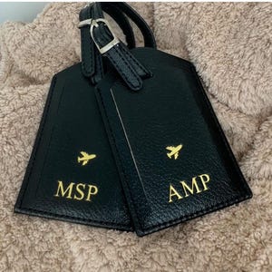 Gepersonaliseerde PU-leren bagagelabels | huwelijkscadeau | reislabels | reisaccessoires | Taslabel