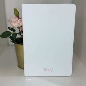 A5 hard back Note Book With Lined Sheets Personalised With any Initials Or Name