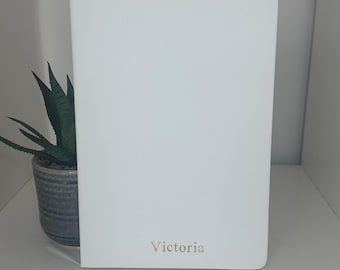 A5 Personalised Notebook | Custom Name Journal | Plain Pages Notebook | Minimalist Gift | Back to School | Gift for Her | Custom Stationery