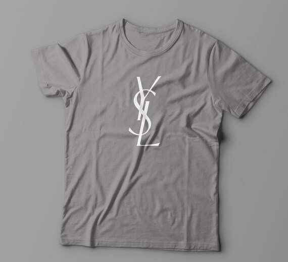 inspired by ysl logo shirt ysl logo t shirt women's ysl | Etsy