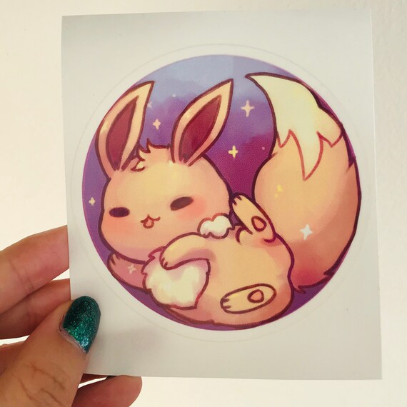 Cute Pokemon 3 Waterproof Clear Sticker Kawaii Etsy Denmark