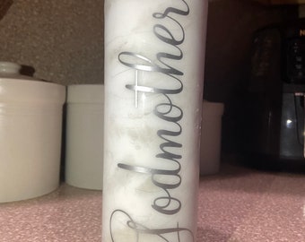 Personalized marble tumbler