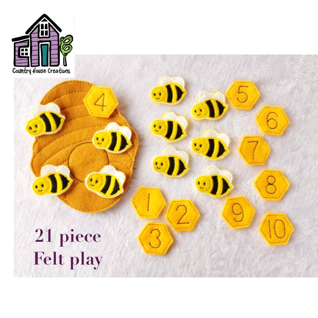 Honey Bee Counting Set | Etsy