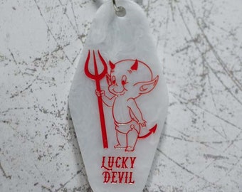 Hot Stuff Devil Motel Keychain