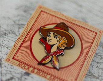 Cowgirl Enamel Pin