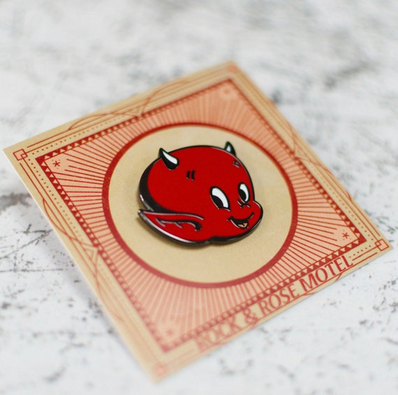 Hot Stuff Devil Enamel Pin - Etsy