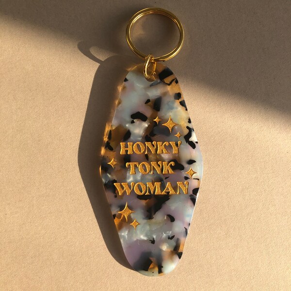 Honky Tonk Woman Motel Keychain