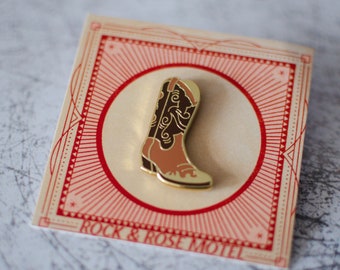Cowboy Boot Enamel Pin