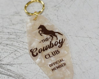 The Cowboy Club Motel Keychain