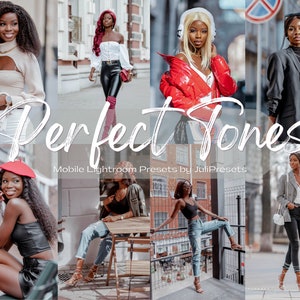 Perfect Tones Dark Skin Mobile Lightroom Presets