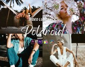 Polaroid LUTs 90's, Adobe Premiere Pro LUTs Pack, Video Editing Luts Final Cut Pro, Black Video Presets for DaVinci Resolve Vlog