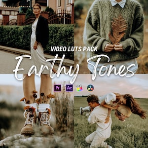 EARTH TONES LUTs Presets Mobile Desktop, Videofilter, Videopresets, Luts für Premiere Pro, Luts Final Cut Pro DaVinci