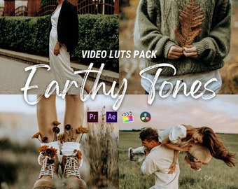 EARTH TONES LUTs presets mobile desktop, video filter, video presets, luts for premiere pro, Luts Final Cut Pro DaVinci