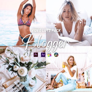 Blogger Tik Tok LUTs Pack für Video und Foto Preset, Video luts für Final Cut, Premiere Pro, Filmora, DaVinci Resolve, Video Filter