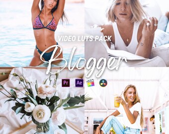Blogger Tik Tok LUTs Pack for Video and Photo Preset, Video luts for Final Cut, Premiere Pro, Filmora, DaVinci Resolve, Video Filter