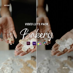Food video luts, LUTs Vloggers, Bright Baking Video Creators, Adobe Premiere Pro, Final Cut Pro, DaVinci