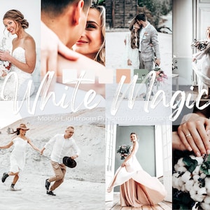 White Magic Wedding Lightroom Mobile Presets