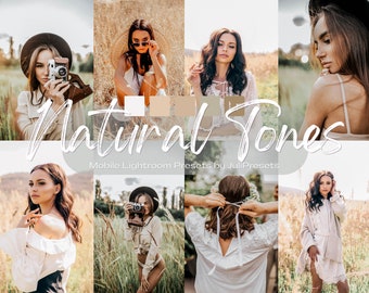 Grad Photo Lightroom preset, Natural Aesthetic Tone Mobile Lightroom Presets