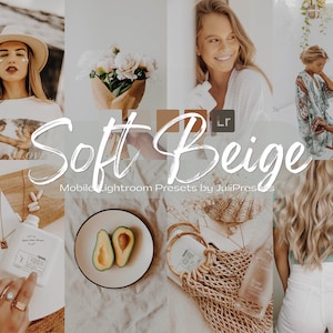 3 Soft Beige Mobile Lightroom Presets
