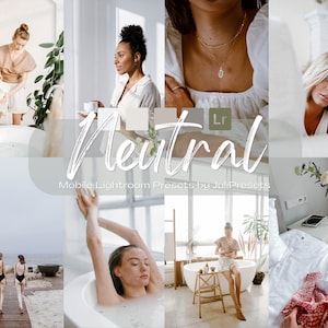 Pretty Presets for Lightroom, Neutral Mobile Lightroom Presets