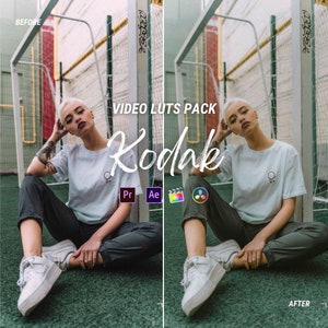 Kodak Film LUTs for Video Editing, Modern LUTs for Vloggers, Filmmakers, Video Creators - Adobe Premiere Pro, Final Cut Pro, DaVinci
