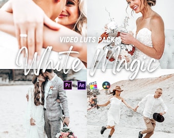 White Magic LUT's voor videobewerking, LUT's Vloggers, filmmakers, videomakers, Adobe Premiere Pro, Final Cut Pro, DaVinci