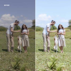 family with dog presets