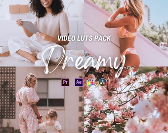 Dreamy LUTs Pack for Video and Photo Preset, Video luts for Final Cut, Premiere Pro, Filmora, DaVinci Resolve, Video Filter