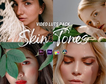 Skin Tone luts for YouTube videos, Premiere Pro, Luts Final Cut Pro, DaVinci Resolve, Beauty Portrait Soft Clean tone