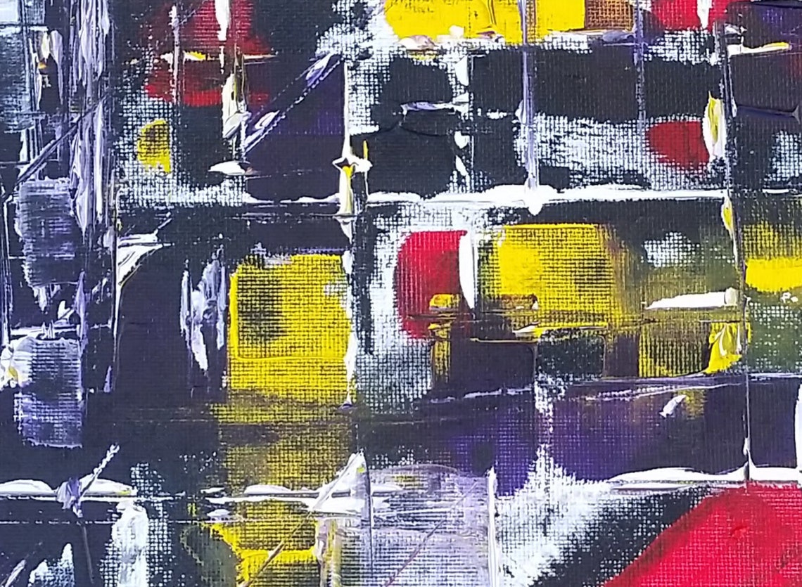 Original Modern Abstract Arta Bold Strong Acrylic Painting Etsy