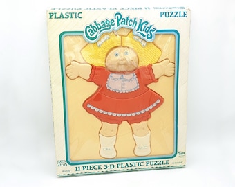 Cabbage Patch 3D Puzzel | 1983 Vintage | Rode Jurk | Collectible 11 - delige puzzel in originele verpakking