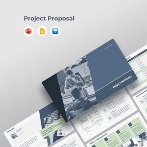 Mall för presentation av projektförslag | Pitchdeck för konsulttjänster och kunder | PowerPoint, Google Presentationer, Keynote