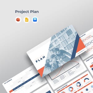 Plantilla de presentación de plan de proyecto / Presentación integral de gestión de proyectos / PowerPoint, Google Slides, Keynote